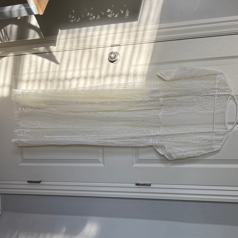 Ivory Lace Maxi Dress
